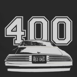 Jim Rockford 1977 Pontiac Firebird Esprit Rear White Graphic Engine Si