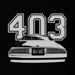 Jim Rockford 1977 Pontiac Firebird Esprit Rear White Graphic Engine Si