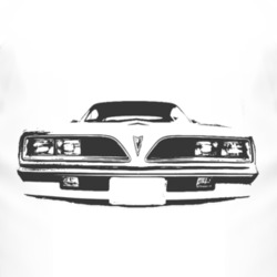 Jim Rockford 1977 Pontiac Firebird Esprit Grill Black Graphic T Shirt