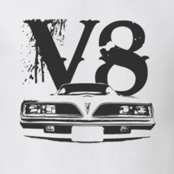 Jim Rockford 1977 Pontiac Firebird Esprit Grill Black Graphic V8 T Shi