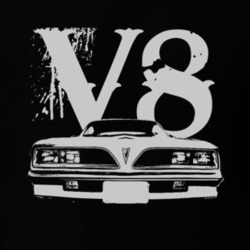 Jim Rockford 1977 Pontiac Firebird Esprit Grill White Graphic V8 T Shi