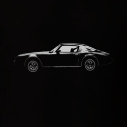 Jim Rockford 1977 Pontiac Firebird Esprit Side White Graphic T Shirt