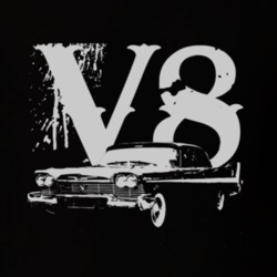 1958 PLYMOUTH BELVEDERE 426S Side White Graphic V8 T Shirt