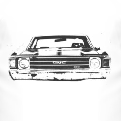 1972 GMC SPRINT Grill Black Graphic T Shirt