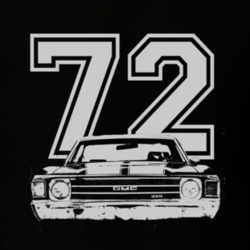 1972 GMC SPRINT Grill White Graphic Year T Shirt