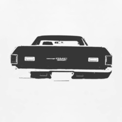 1972 GMC SPRINT Rear Black Graphic T Shirt