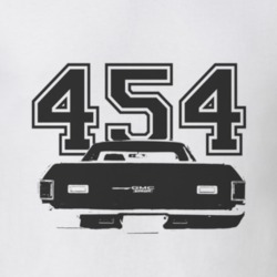 1972 GMC SPRINT Rear Black Graphic Engine Size T Shirt