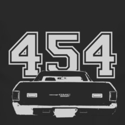 1972 GMC SPRINT Rear White Graphic Engine Size T Shirt