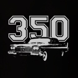1955 PLYMOUTH BELVEDERE 426S Side White Graphic Engine Size T Shirt