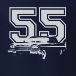 1955 PLYMOUTH BELVEDERE 426S Side White Graphic Year T Shirt