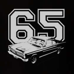 1965 MERCURY COMET Side White Graphic Year T Shirt