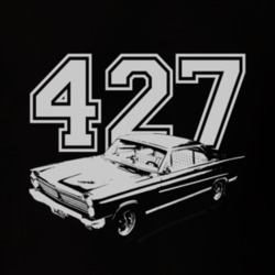 1965 MERCURY COMET Side White Graphic Engine Size T Shirt