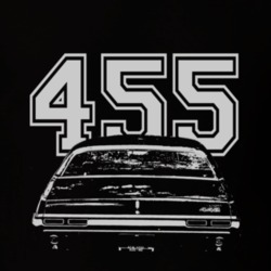 1968 OLDSMOBILE 442 Rear White Graphic Engine Size T Shirt