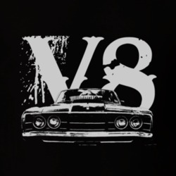 1968 MERCURY CYCLONE Grill White Graphic V8 T Shirt