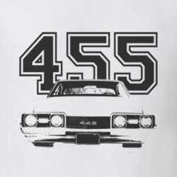 1968_OLDSMOBILE_442_Grill_Black Graphic_Engine Size T Shirt