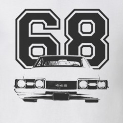 1968 OLDSMOBILL 442 Grill Black Graphic Year T Shirt