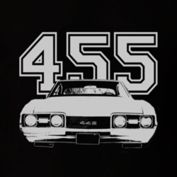 1968 OLDSMOBILE 442 Grill White Graphic Engine Size T Shirt