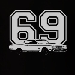 1969 MERCURY CYCLONE Side White Graphic Year T Shirt