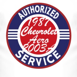 Authorized Service 1987 Chevy Chevrolet Aero 2003A T Shirt