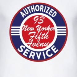 Authorized Service 1993 Chrysler New Yorker Fifth Avenue T Shirt