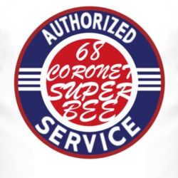 Authorized Service 1968 DODGE CORONET SUPER BEE T Shirt