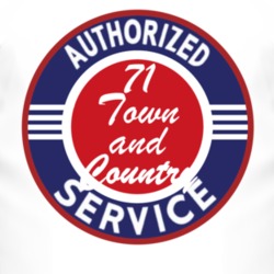 Authorized Service 1971 Chrysler Town and Country T Shirt