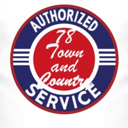 Authorized Service 1978 Chrysler Town and Country T Shirt