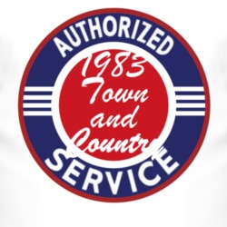 Authorized Service 1983 Chrysler Town and Country T Shirt