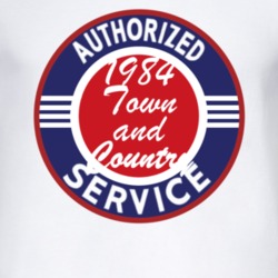 Authorized Service 1984 Chrysler Town and Country T Shirt