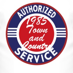 Authorized Service 1985 Chrysler Town and Country T Shirt