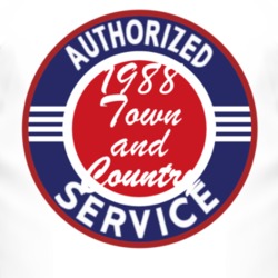 Authorized Service 1988 Chrysler Town and Country T Shirt
