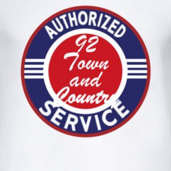 Authorized Service 1992 Chrysler Town and Country T Shirt