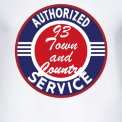 Authorized Service 1993 Chrysler Town and Country T Shirt