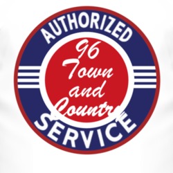 Authorized Service 1996 Chrysler Town and Country T Shirt