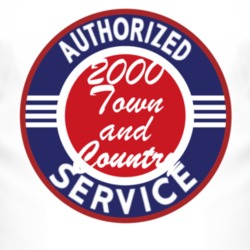 Authorized Service 2000 Chrysler Town and Country T Shirt