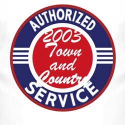 Authorized Service 2003 Chrysler Town and Country T Shirt