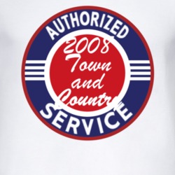 Authorized Service 2008 Chrysler Town and Country T Shirt