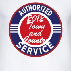 Authorized Service 2012 Chrysler Town and Country T Shirt