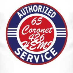 Authorized Service 1965 DODGE CORONET 426 HEMI T Shirt