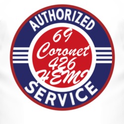 Authorized Service 1969 DODGE CORONET 426 HEMI T Shirt