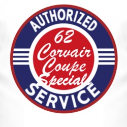 Authorized Service 1962 Chevy Corvair Coupe Speciale T Shirt