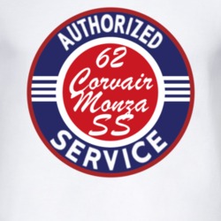 Authorized Service 1962 Chevy Corvair Monza SS T Shirt
