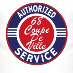 Authorized Service 1968 Cadillac Coupe De Ville T Shirt