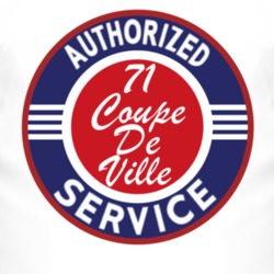Authorized Service 1971 Cadillac Coupe De Ville T Shirt