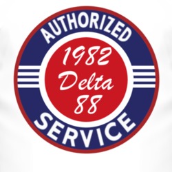 Authorized Service 1982 Oldsmobile Delta 88 T Shirt
