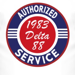 Authorized Service 1983 Oldsmobile Delta 88 T Shirt