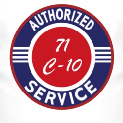 Authorized Service 1971 Chevy C-10 T Shirt