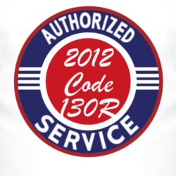 Authorized Service 2012 Chevy Code 130R T Shirt