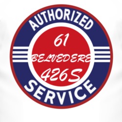 Authorized Service 1961 PLYMOUTH BELVEDERE 426S T Shirt