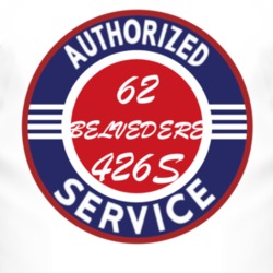 Authorized Service 1962 PLYMOUTH BELVEDERE 426S T Shirt